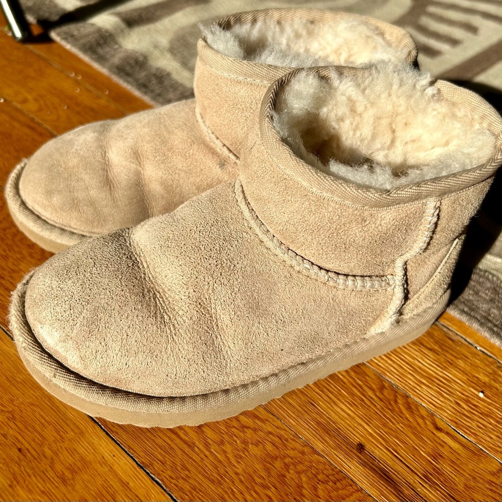 UGG Two-Tone Suede Boots